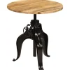 vidaXL Småbord>Barbord massivt mangoträ 75x(76-110) cm