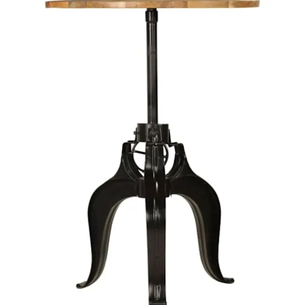 vidaXL Småbord>Barbord massivt mangoträ 75x(76-110) cm