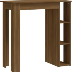 vidaXL Matgrupper>Barbord med hyllor sonoma-ek 102x50x103,5 cm konstruerat trä