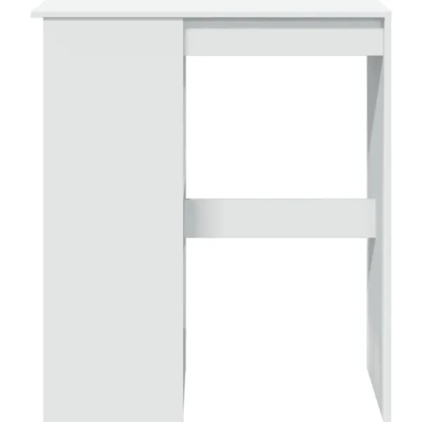 vidaXL Balkongmöbler>Barbord med hyllor vit 90x47,5x103,5 cm konstruerat trä