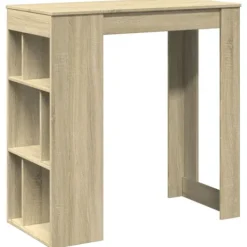 vidaXL Matbord>Barbord med ställ sonoma-ek 102x50x103,5 cm konstruerat trä