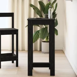 vidaXL Matbord>Barbord Svart Ek 51 x 50 x 103.5 cm Konstruerat trä
