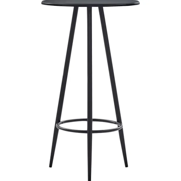 vidaXL Småbord>Barbord svart 60x107,5 cm MDF