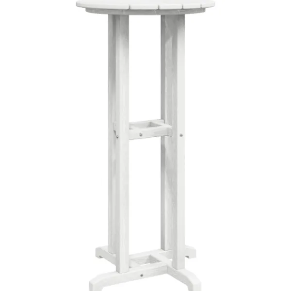 vidaXL Balkongmöbler>Barbord Vit 55 x 55 x 107 cm polyeten