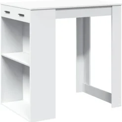 vidaXL Matbord>Barbord vit 102x70x103,5 cm konstruerat trä