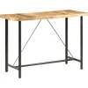 vidaXL Småbord>Barbord 150x70x107 cm grovt mangoträ