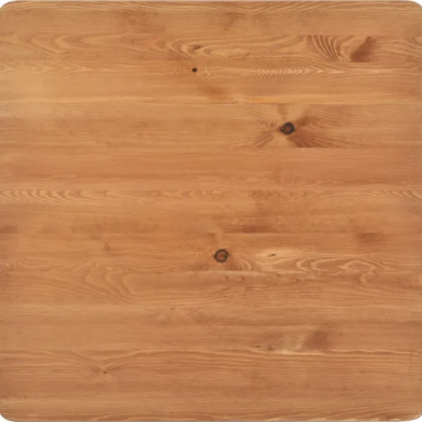 vidaXL Småbord>Barbord 60x60x108 cm massiv furu stål svart