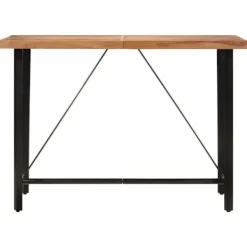 vidaXL Matbord>Barbord 150x70x107 cm massivt akaciaträ och järn