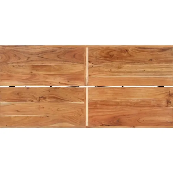 vidaXL Matbord>Barbord 150x70x107 cm massivt akaciaträ och järn