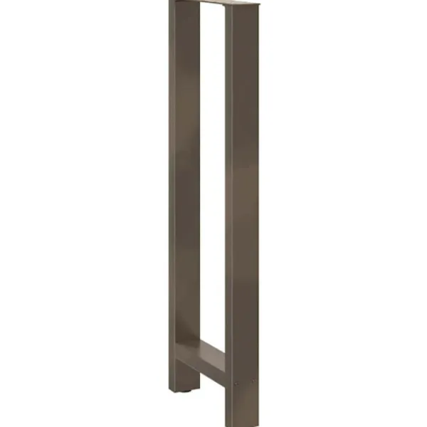 vidaXL Matbord>Barbordsben naturstål 2 st 50x(110-111) cm stål