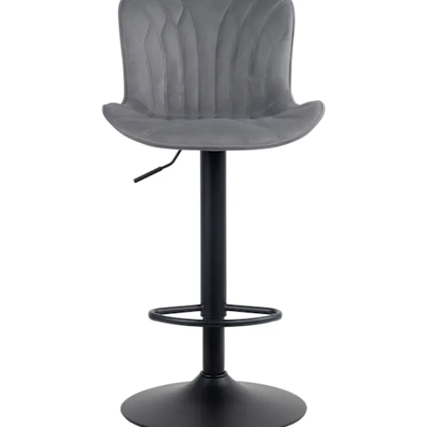 BellaFurn Stolar>Barstol - Running Stool - Hög sittkomfort, justerbar, robust och snygg ögon -catcher | Färg: Mörkgrått material: Mjukt