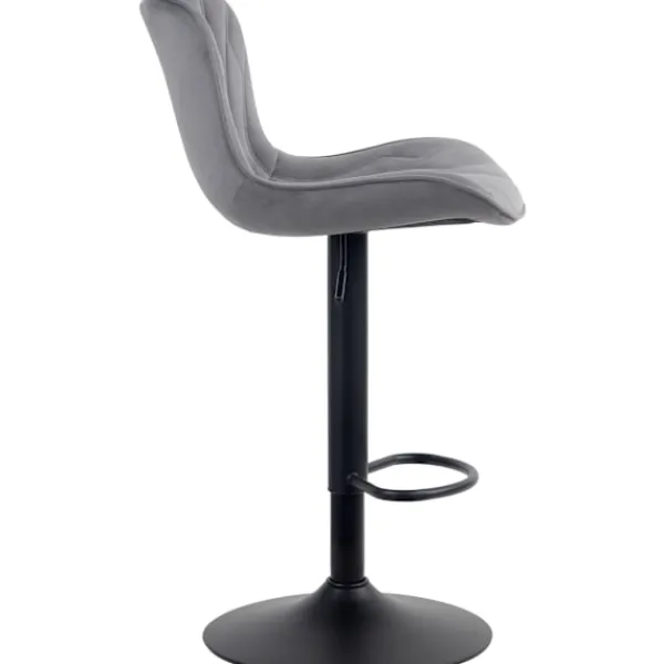 BellaFurn Stolar>Barstol - Running Stool - Hög sittkomfort, justerbar, robust och snygg ögon -catcher | Färg: Mörkgrått material: Mjukt