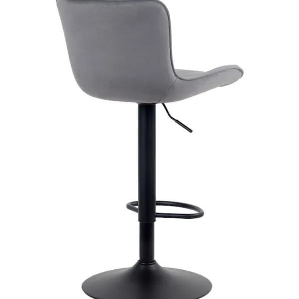 BellaFurn Stolar>Barstol - Running Stool - Hög sittkomfort, justerbar, robust och snygg ögon -catcher | Färg: Mörkgrått material: Mjukt