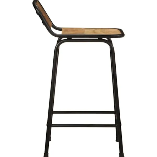 vidaXL Stolar>Barstolar 4 st 46x35,5x80 cm massivt trä grov mango