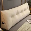 Sängar>Bekväm ländryggskudde sängkudde läskudde triangulär sänggavelkudde sängkilkudde stor läskudde 100x50x20cm, Beige