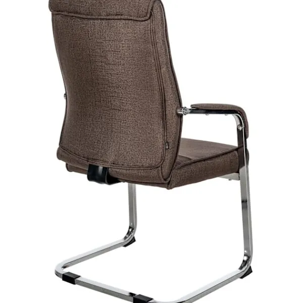 BellaFurn Kontorsmöbler>Besöksstol - Värdstol - Hög sittplatskomfort, ergonomisk design, Artificiellt läder/tygalternativ | Färg: Brun | Material: damm