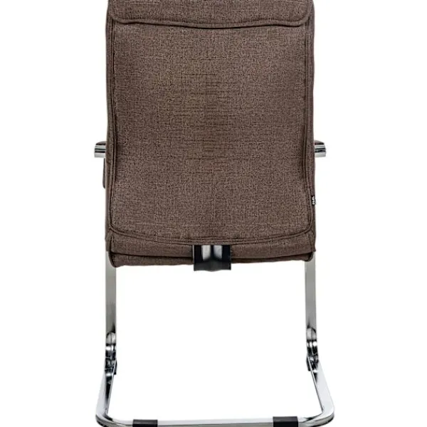 BellaFurn Kontorsmöbler>Besöksstol - Värdstol - Hög sittplatskomfort, ergonomisk design, Artificiellt läder/tygalternativ | Färg: Brun | Material: damm