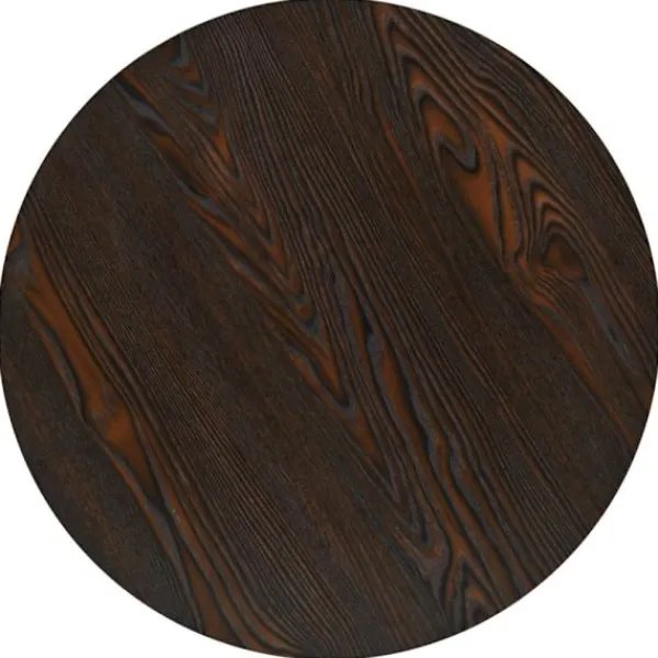vidaXL Balkongmöbler>Bistrobord MDF och stål rund 60x75 cm mörk aska