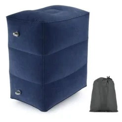 Sittpuffar>Blå Uppblåsbar fotpall för resa, kontor, hem ..._qq