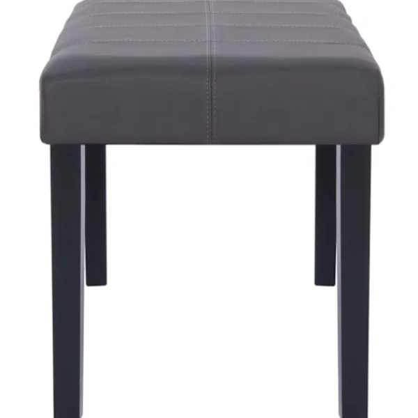 vidaXL Balkongmöbler>Bänk 106 cm konstläder grå