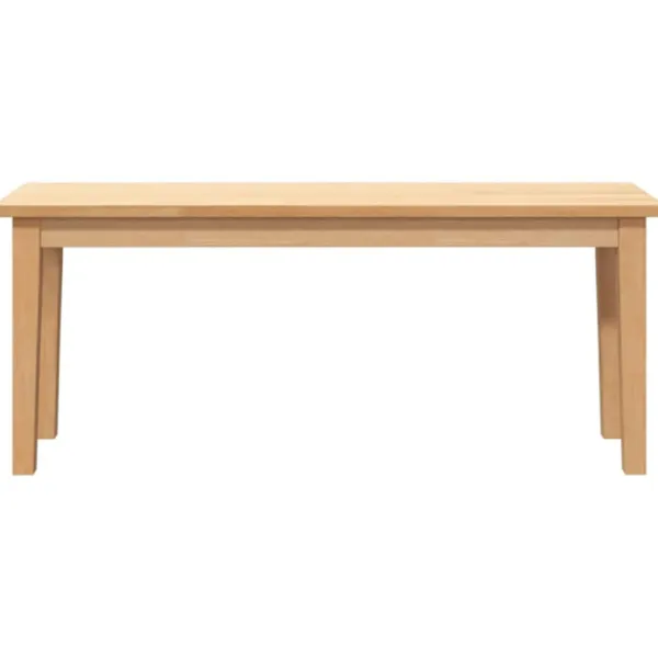 vidaXL Matgrupper>Bänk 110 cm massivt trä gummi
