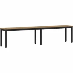 vidaXL Matgrupper>bänk Artisan Ek 200 x 35 x 45 cm Konstruerat trä