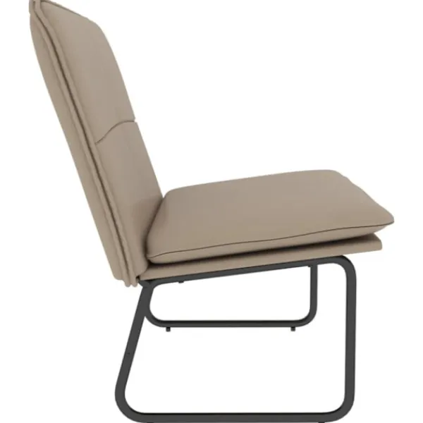 vidaXL Balkongmöbler>Bänk cappuccino 100x75x76 cm konstläder