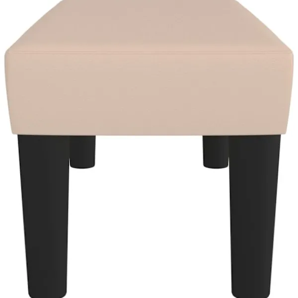 vidaXL Balkongmöbler>Bänk cappuccino 70x30x30 cm konstläder