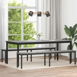 vidaXL Matgrupper>bänk Grå Sonoma 200 x 35 x 45 cm Konstruerat trä