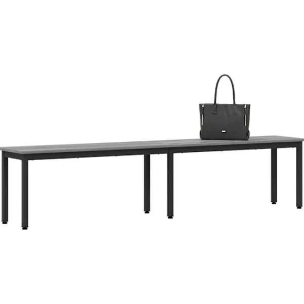 vidaXL Matgrupper>bänk Grå Sonoma 200 x 35 x 45 cm Konstruerat trä