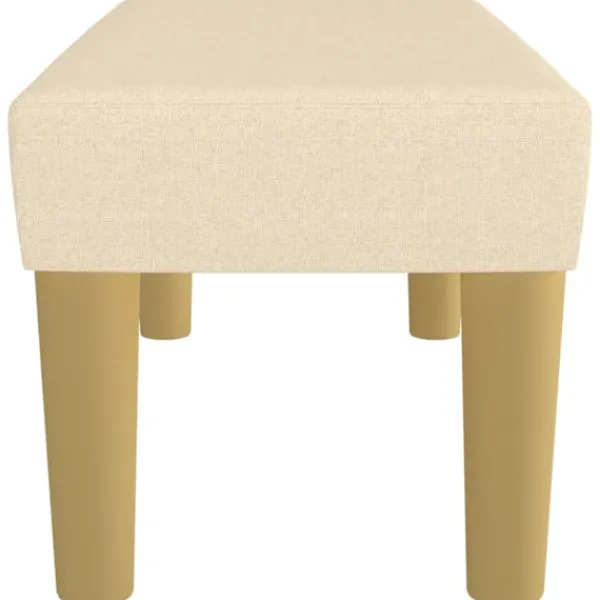 vidaXL Balkongmöbler>Bänk gräddvit 70x30x30 cm tyg