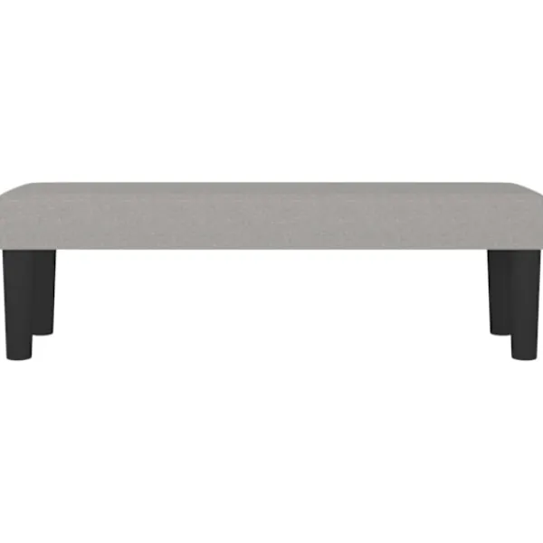 vidaXL Balkongmöbler>Bänk ljusgrå 100x30x30 cm tyg