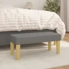 vidaXL Balkongmöbler>Bänk mörkgrå 70x30x30 cm tyg