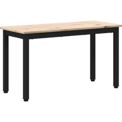 vidaXL Matgrupper>bänk Naturfärg 80 x 35 x 45 cm Massiv furu