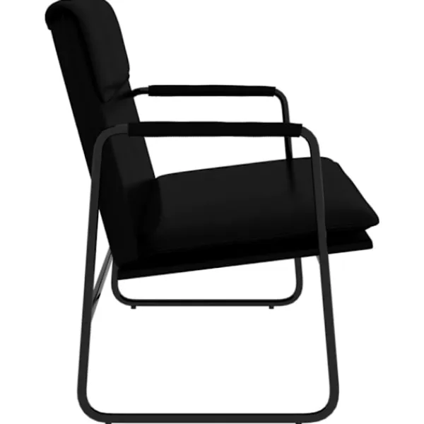 vidaXL Balkongmöbler>Bänk svart 100x64x80 cm konstläder