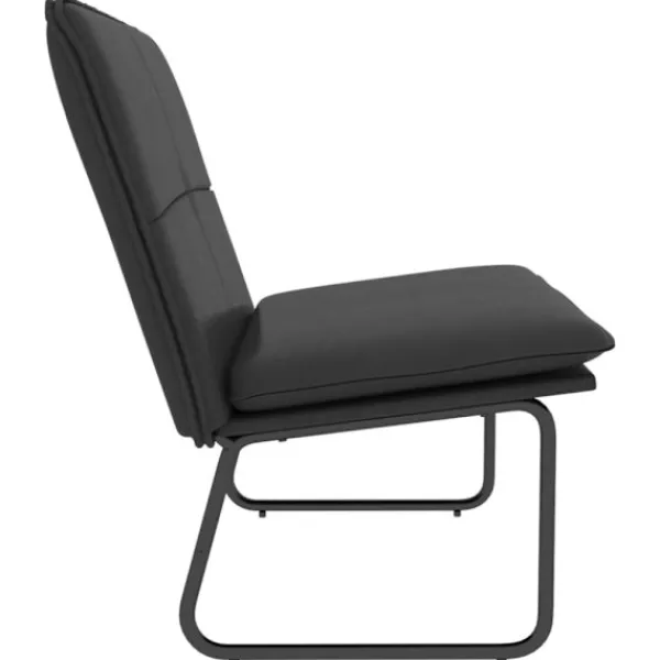 vidaXL Balkongmöbler>Bänk svart 100x75x76 cm konstläder