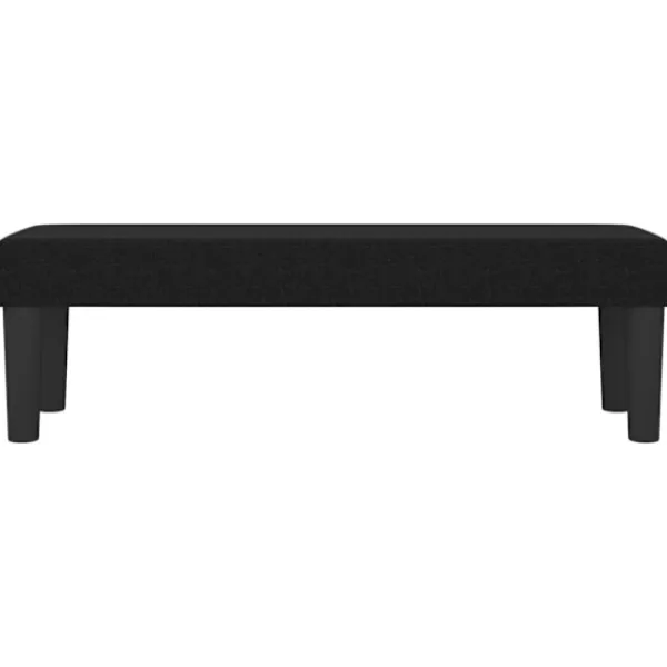 vidaXL Pallar>Bänk svart 100x30x30 cm tyg