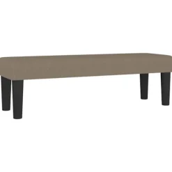 vidaXL Balkongmöbler>Bänk taupe 100x30x30 cm tyg