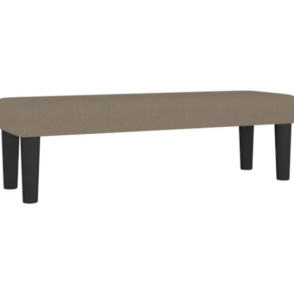 vidaXL Balkongmöbler>Bänk taupe 100x30x30 cm tyg