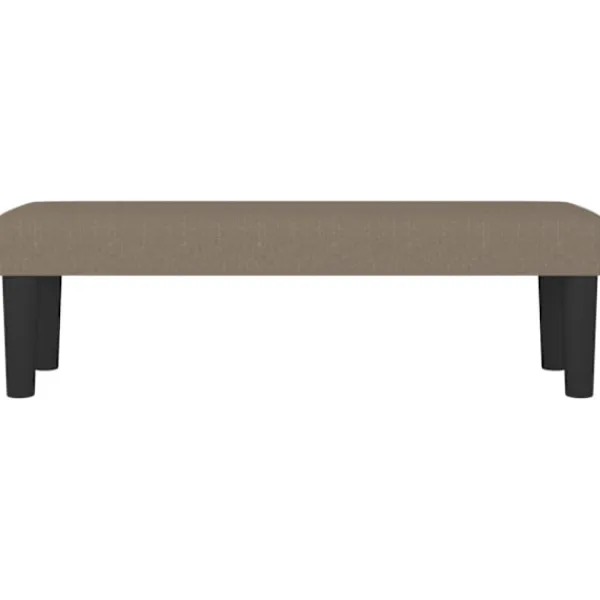 vidaXL Balkongmöbler>Bänk taupe 100x30x30 cm tyg