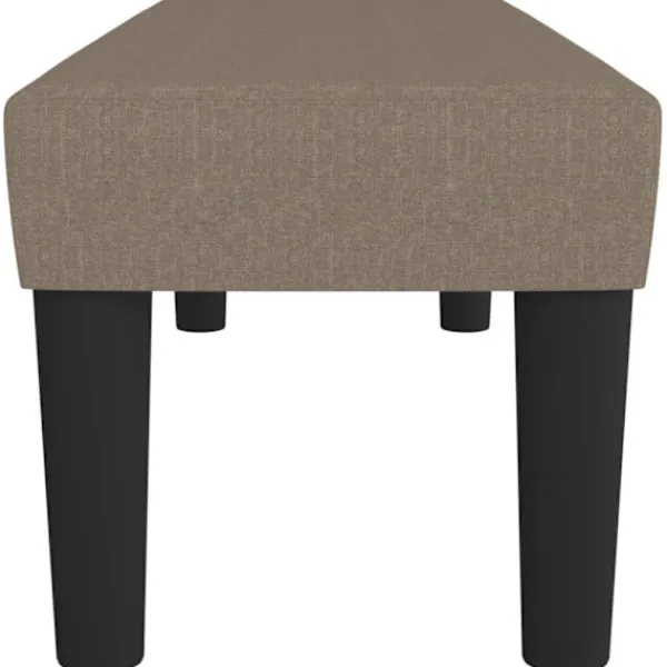 vidaXL Balkongmöbler>Bänk taupe 100x30x30 cm tyg