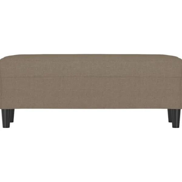 vidaXL Balkongmöbler>Bänk taupe 100x35x41 cm tyg