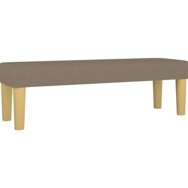 vidaXL Balkongmöbler>Bänk taupe 100x30x30 cm tyg