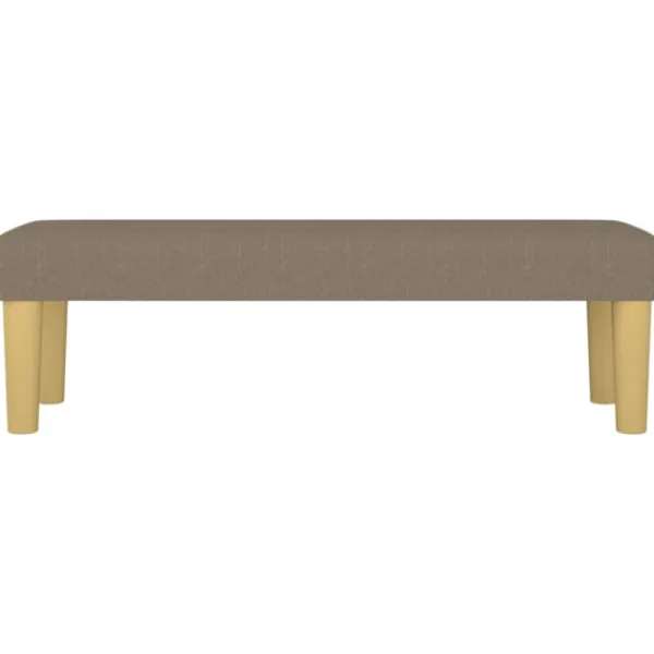 vidaXL Balkongmöbler>Bänk taupe 100x30x30 cm tyg