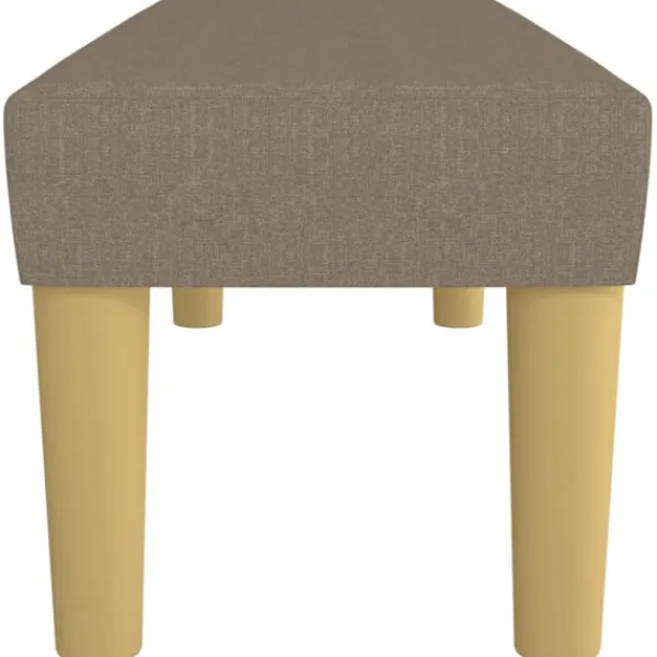 vidaXL Balkongmöbler>Bänk taupe 100x30x30 cm tyg