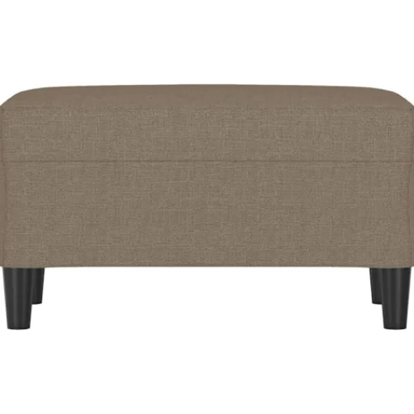 vidaXL Balkongmöbler>Bänk taupe 70x35x41 cm tyg