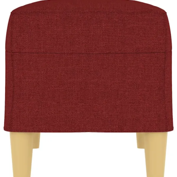 vidaXL Sittpuffar>Bänk vinröd 70x35x41 cm tyg