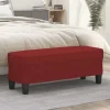 vidaXL Sängar>Bänk vinröd 100x35x41 cm tyg