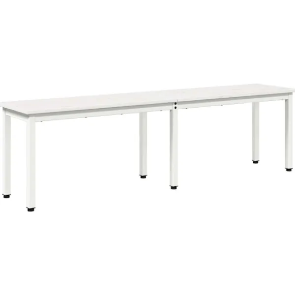 vidaXL Matgrupper>bänk Vit 160 x 35 x 45 cm Massiv furu