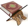 Hyllor>Bokstöd i trä, Koranen helig bokhållare, bokhylla ornament för läsning, Islam bok/NT/
